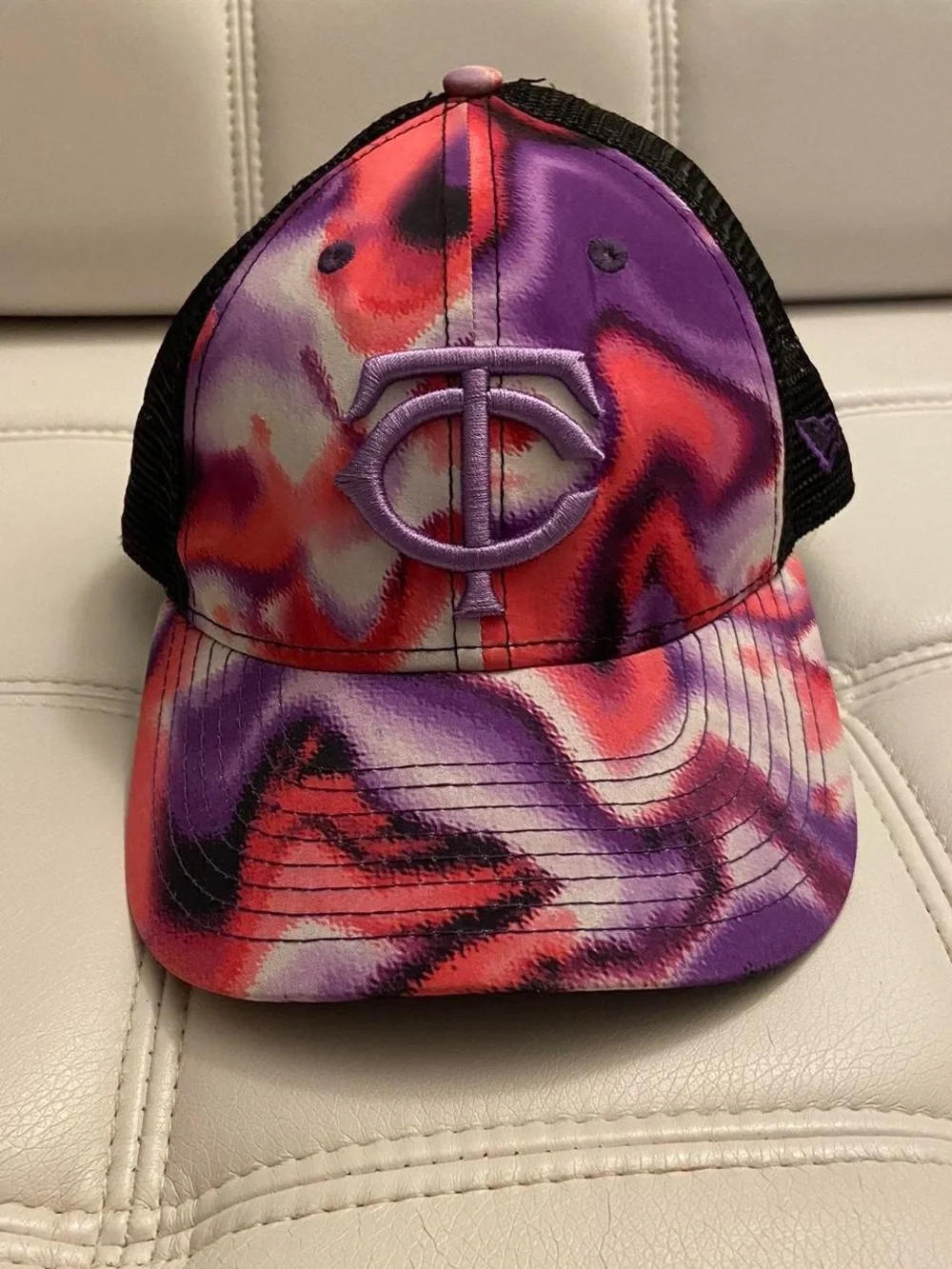 Youth New Era Tie Dye Minnesota Twins Baseball Trucker Hat